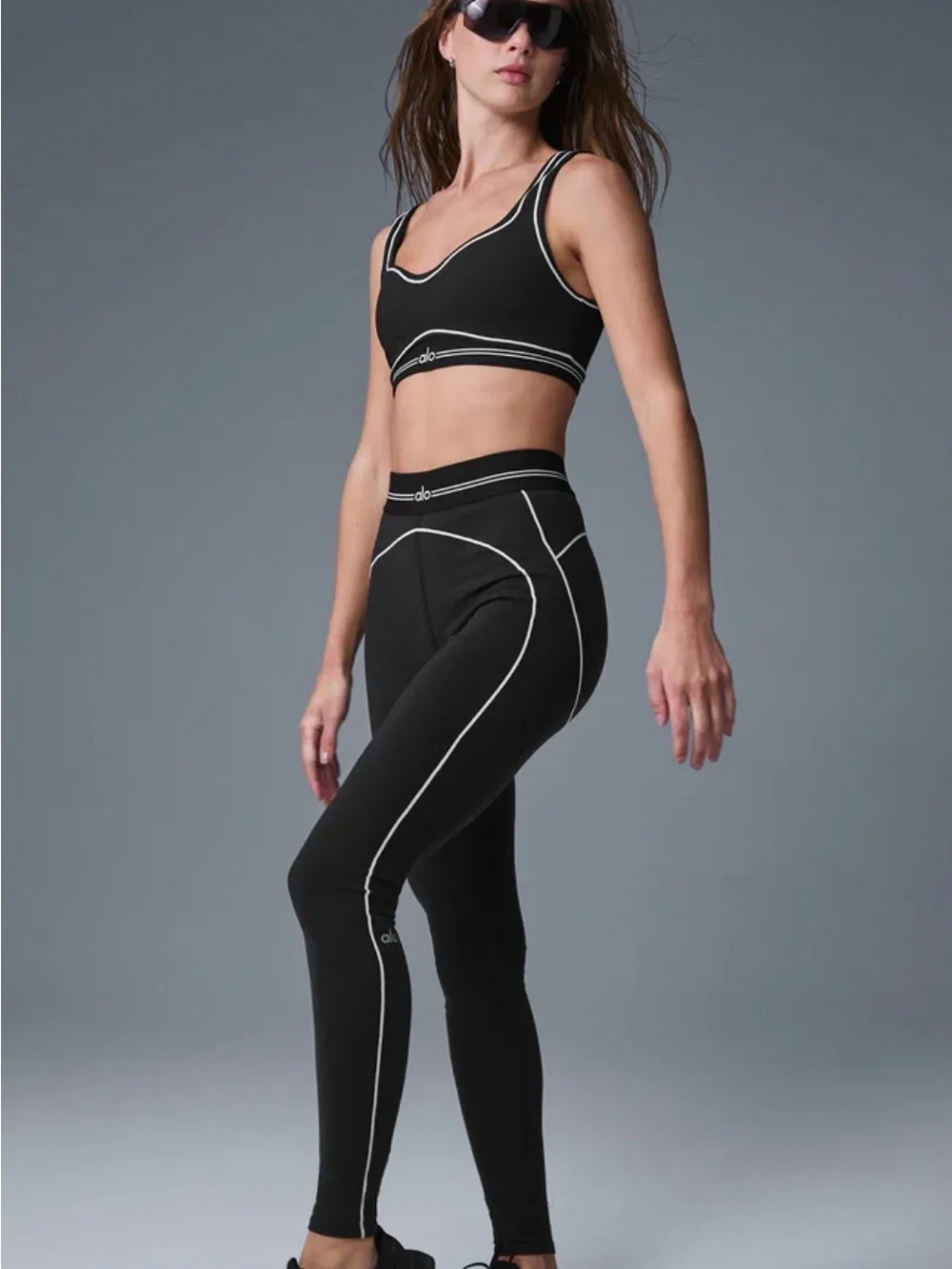 Alo Yoga Airbrush High-Waist Heart Throb Legging Size Small New Without Tag